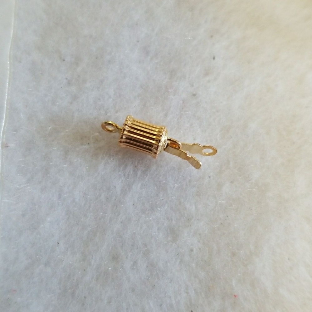 14kt gold BEAD CLASP 5X13mm